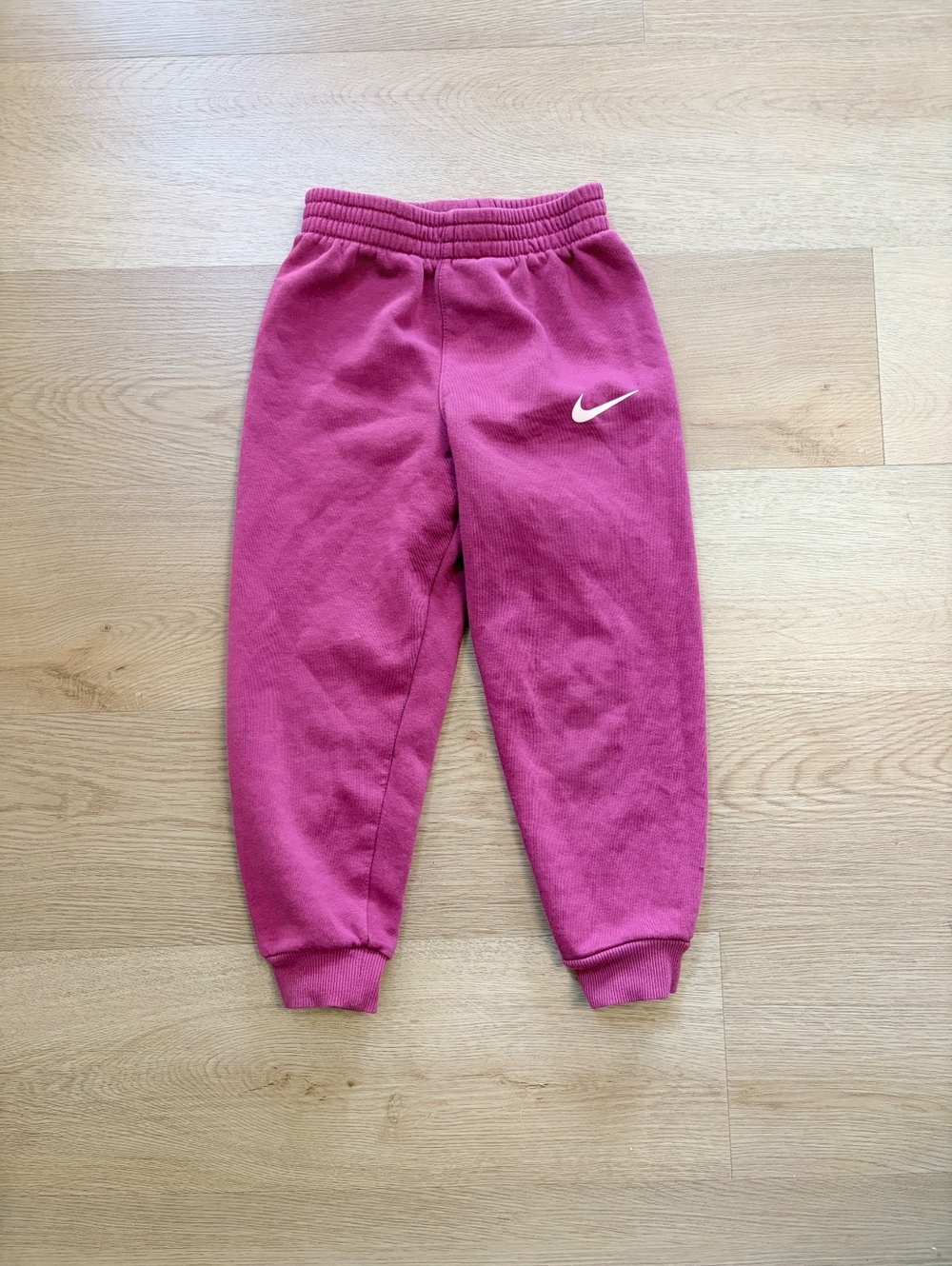 Nike Kids Girls Pink Fleece Jogger Sweatpants Size 5-6 Years